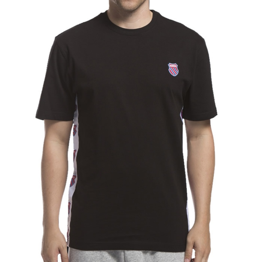 K-Swiss Badged Black Tee Shirt